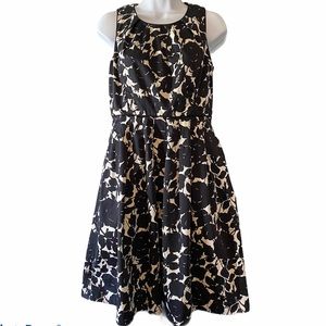 Talbots a-line floral dress 6petite